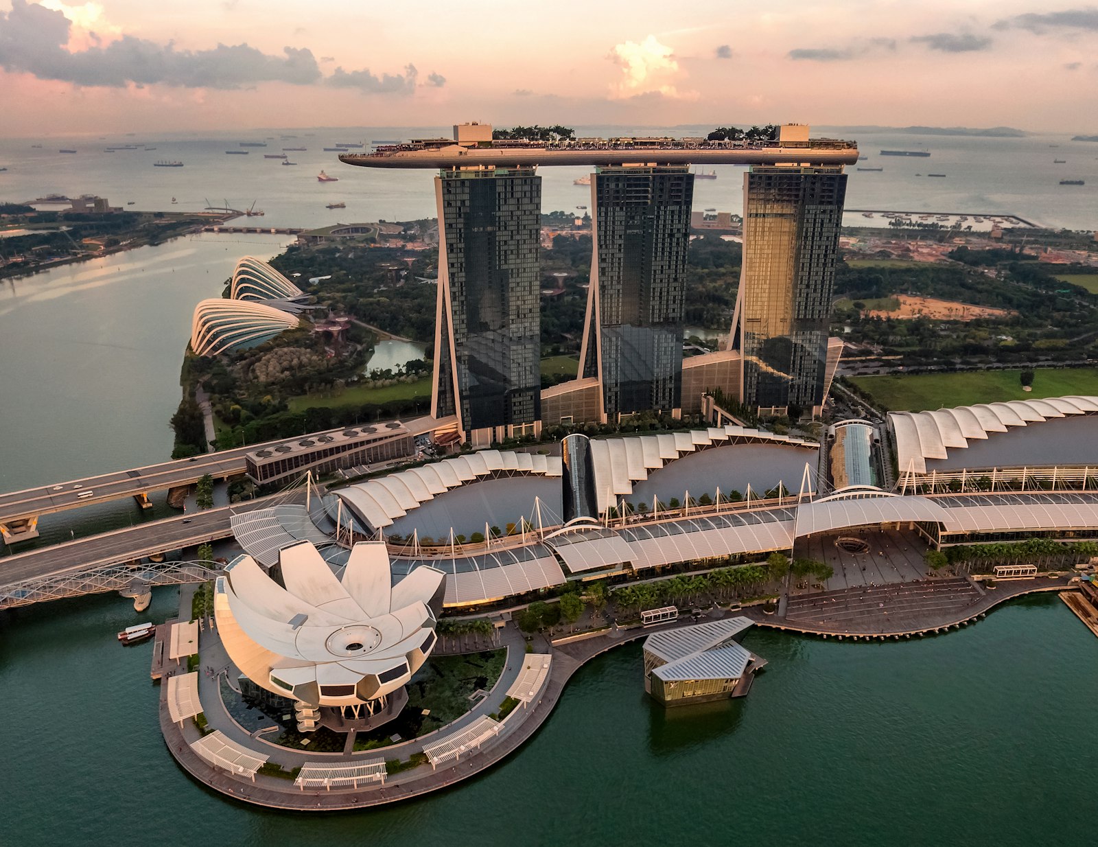Singapore city skyline view