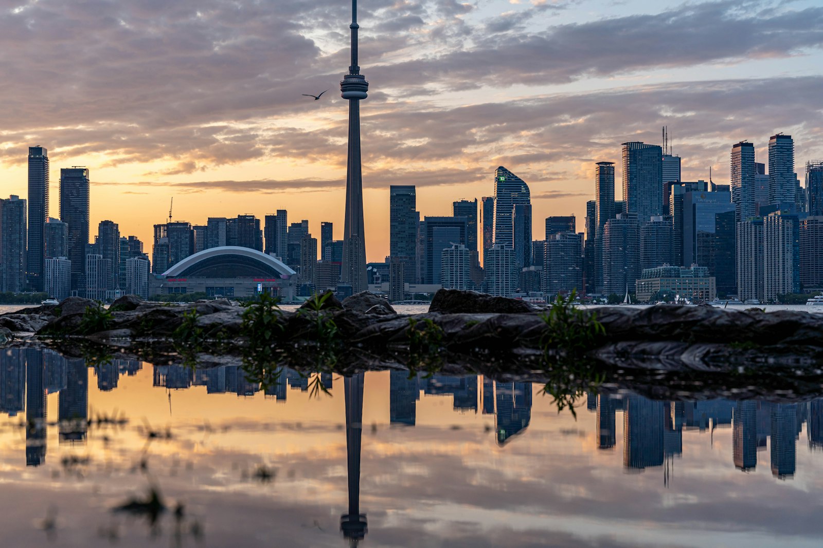 Toronto skyline at sunset, representing Canada Super Visa travel for Pakistani families