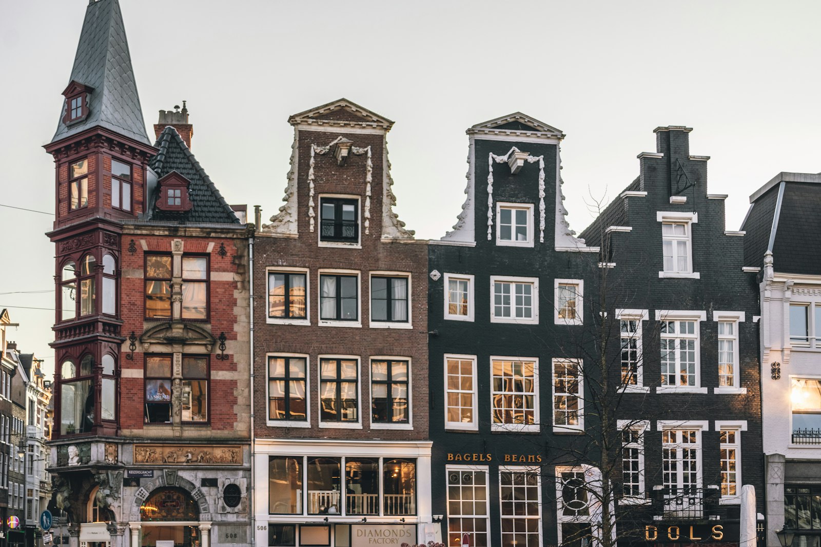 Canal houses in Amsterdam, Netherlands