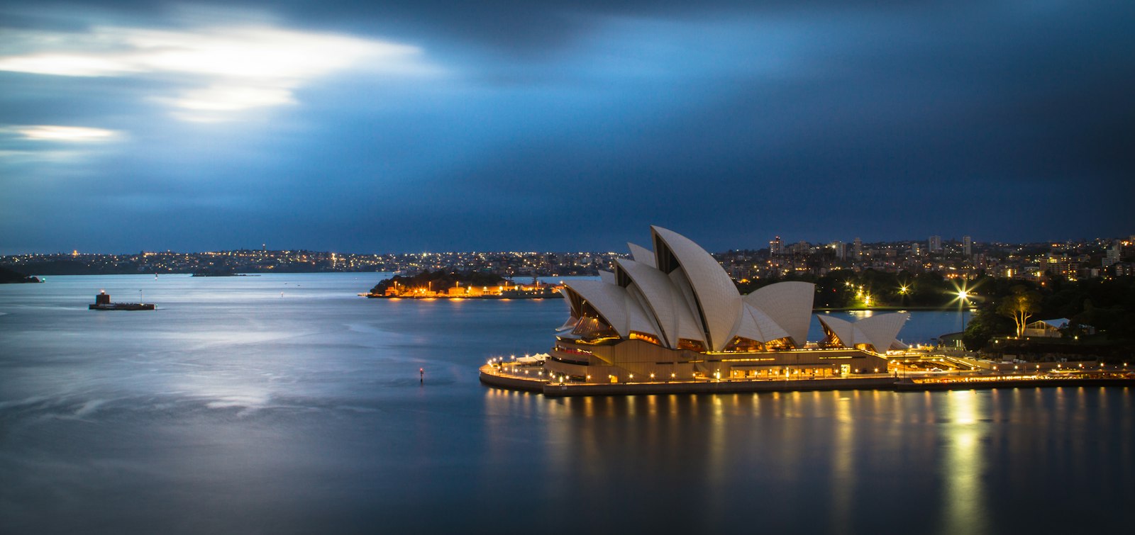 Sydney Opera House at dusk, Australia